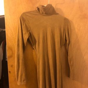 Faux suede dress